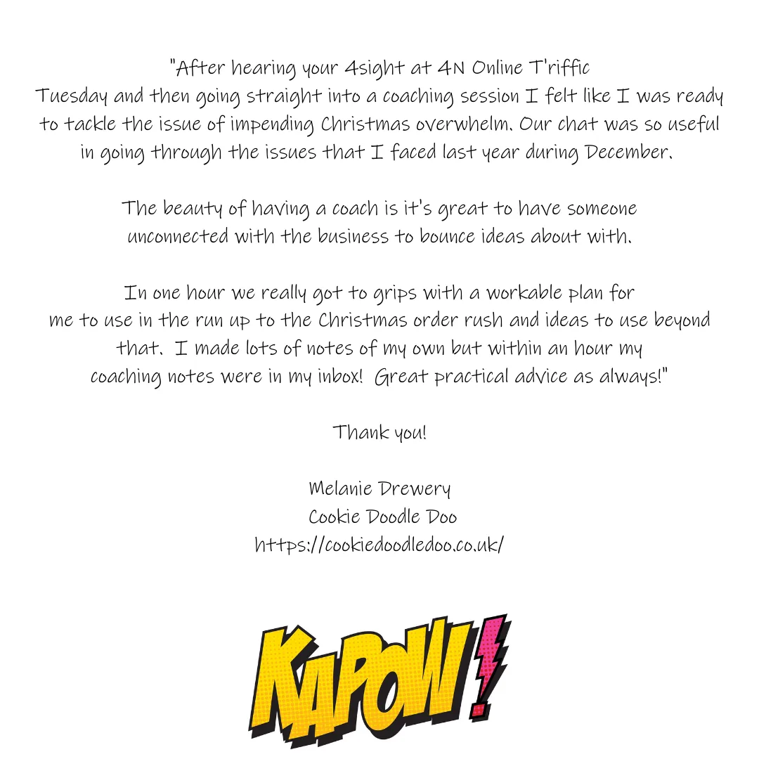 Find out how KAPOW! helps Melanie Drewery of Cookie Doodle Doo